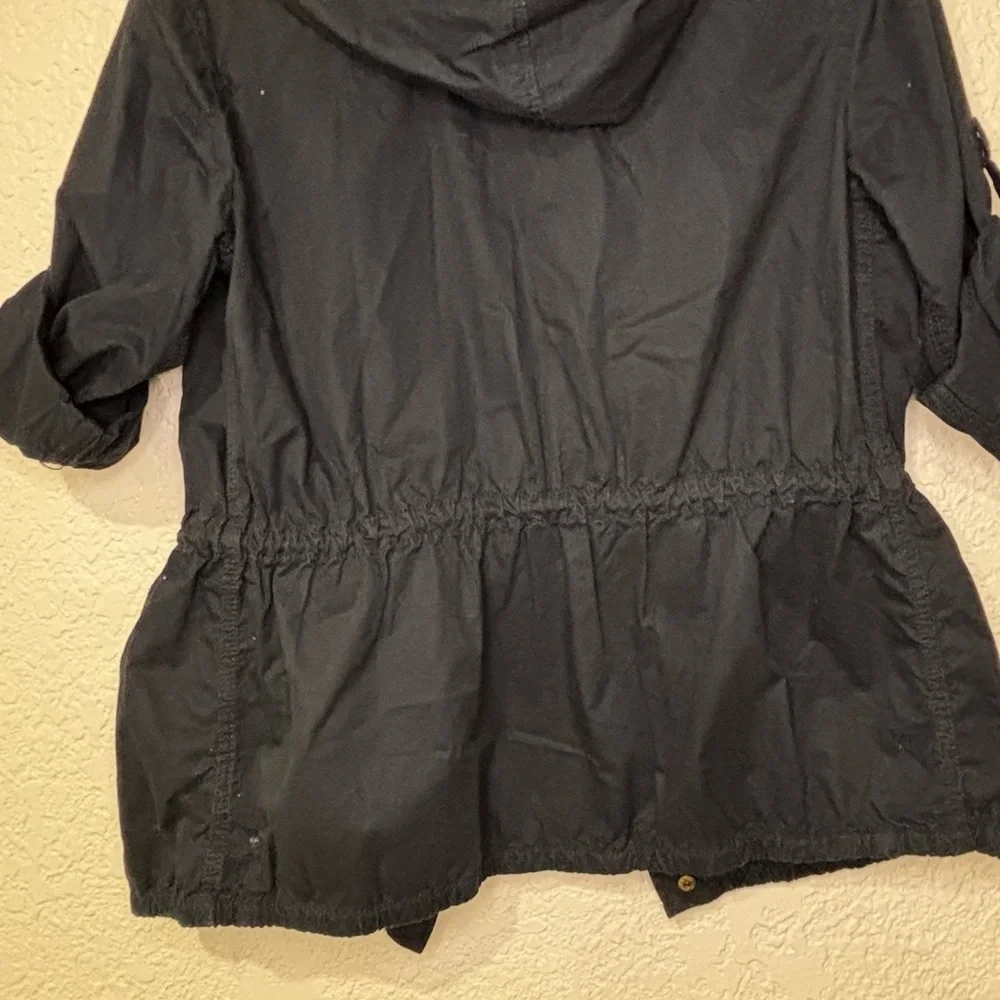 Michael Kors Dark Blue Utility Jacket with Gold Details - Picture 9 of 11